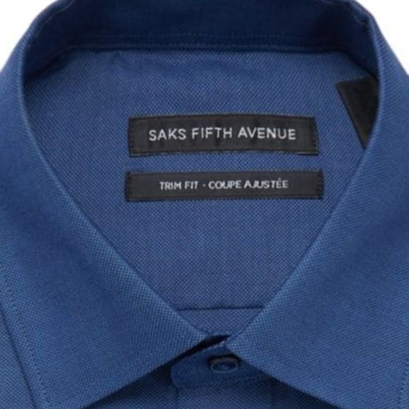 NWT Men's Trim-Fit Oxford Dress Shirt - Picture 2 of 3